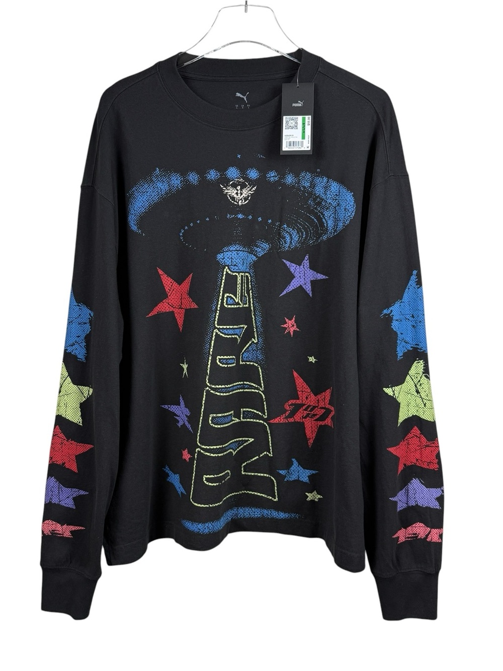Puma LaMelo Star Vision Crew Neck Long Sleeve Shirt Men’s Size L NWT MSRP $55